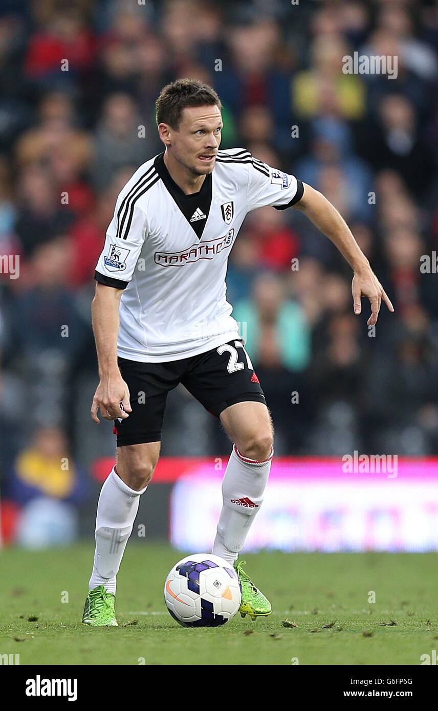 Football - Barclays Premier League - Fulham / Cardiff City - Craven Cottage. Sascha Riether, Fulham Banque D'Images