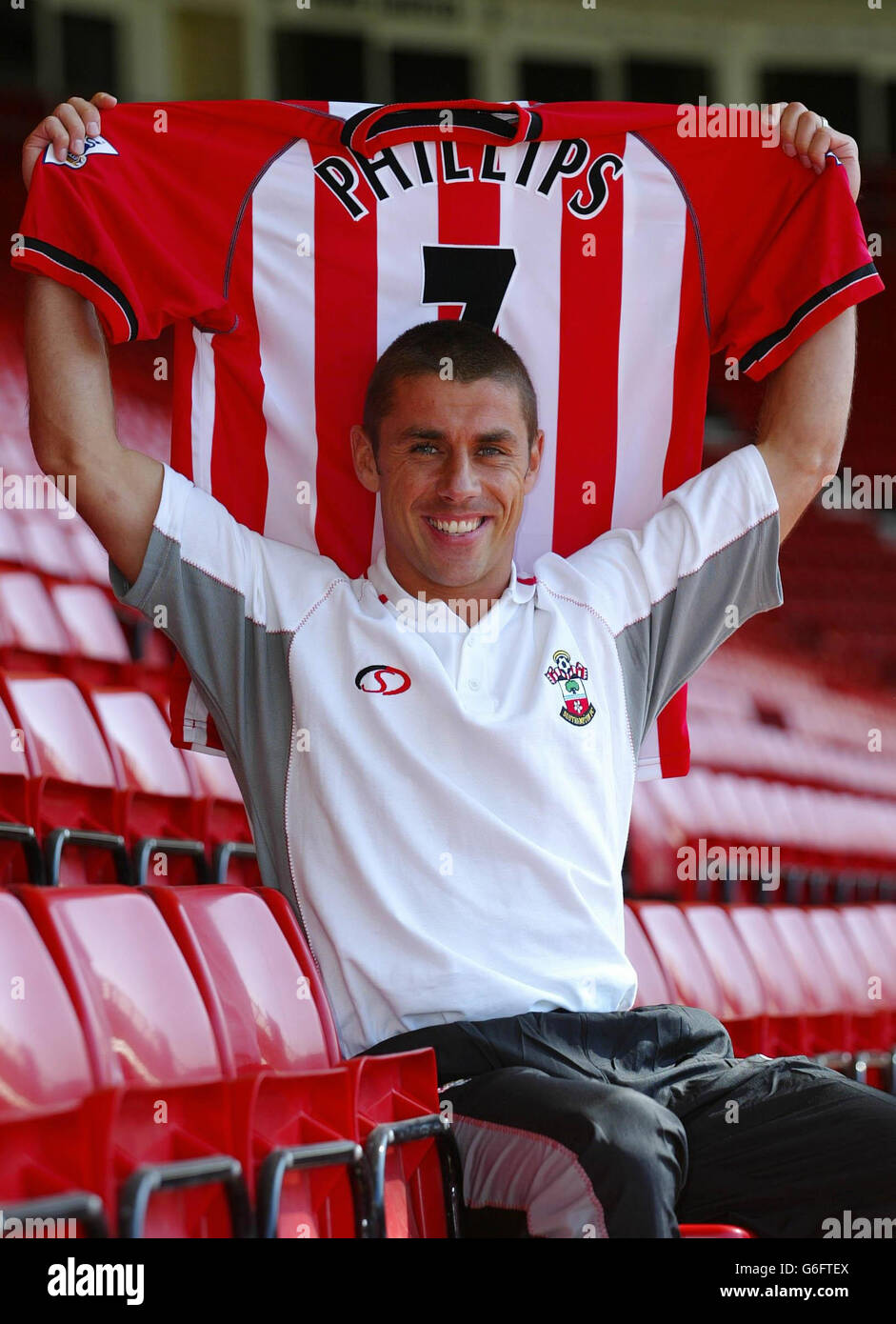 Kevin Phillips panneaux pour Southampton Banque D'Images