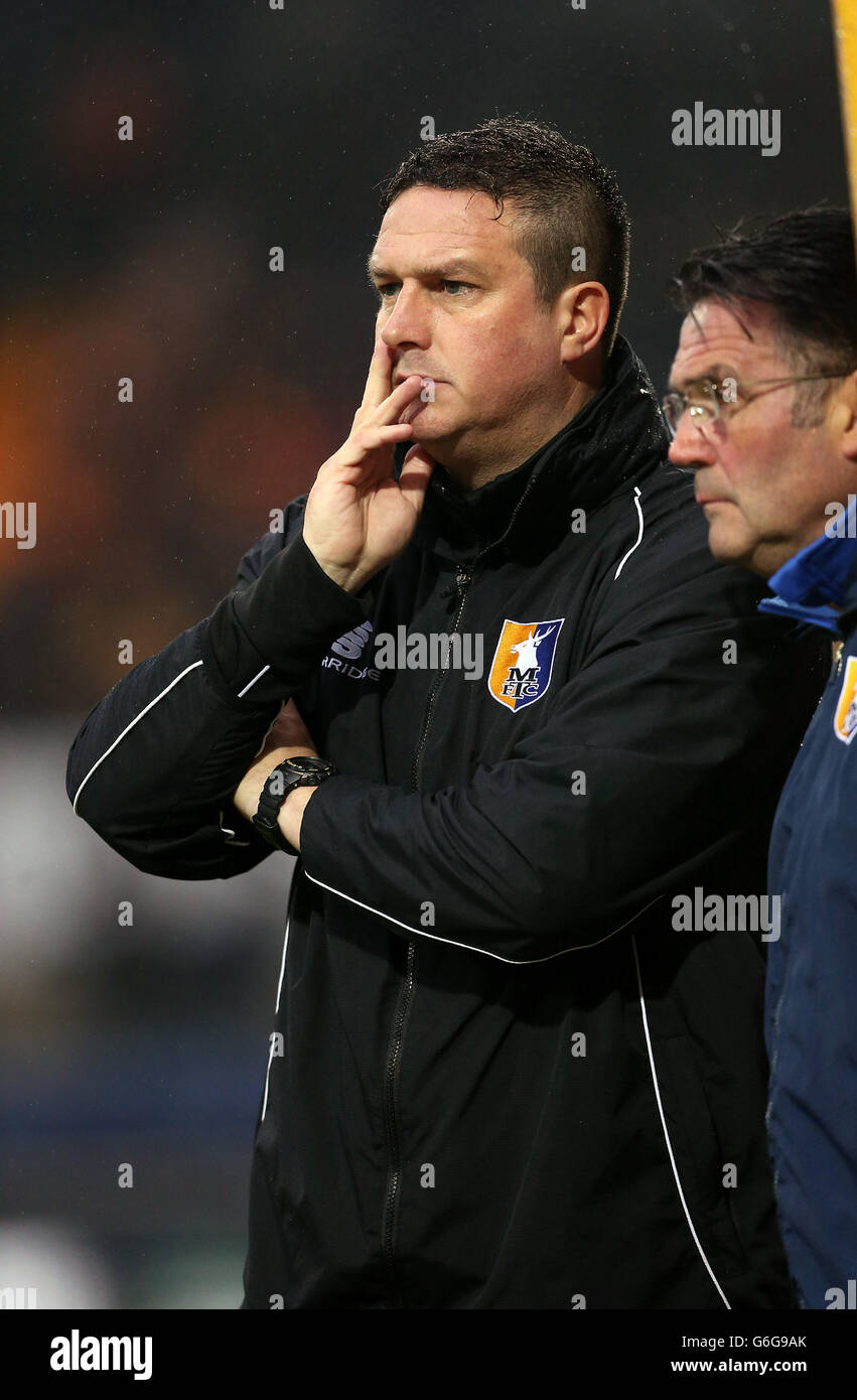 Football - Sky Bet League 2 - Mansfield Town / Bristol Rovers - One Call Stadium.Paul Cox, directeur de la ville de Mansfield Banque D'Images