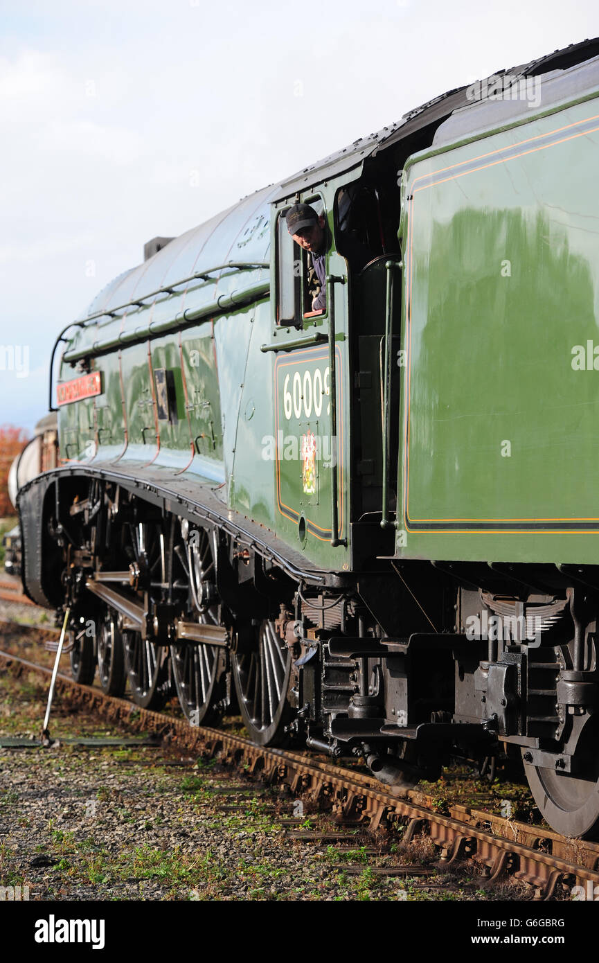 L'Union de l'Afrique du Sud arrive pour le Grand rassemblement d'automne au Musée national des chemins de fer, York. Banque D'Images