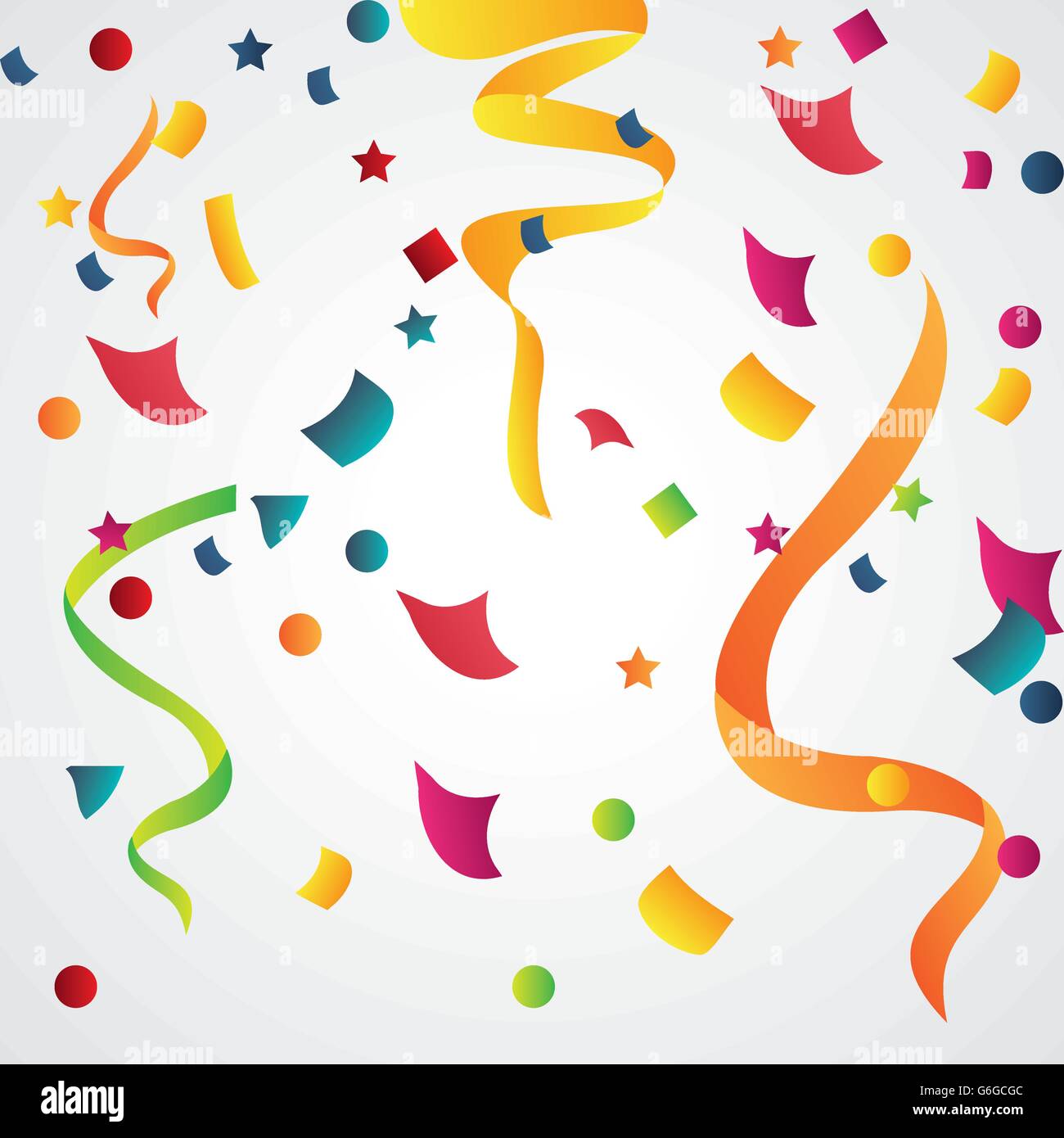 Joyeux anniversaire confettis. design concept célébration icône