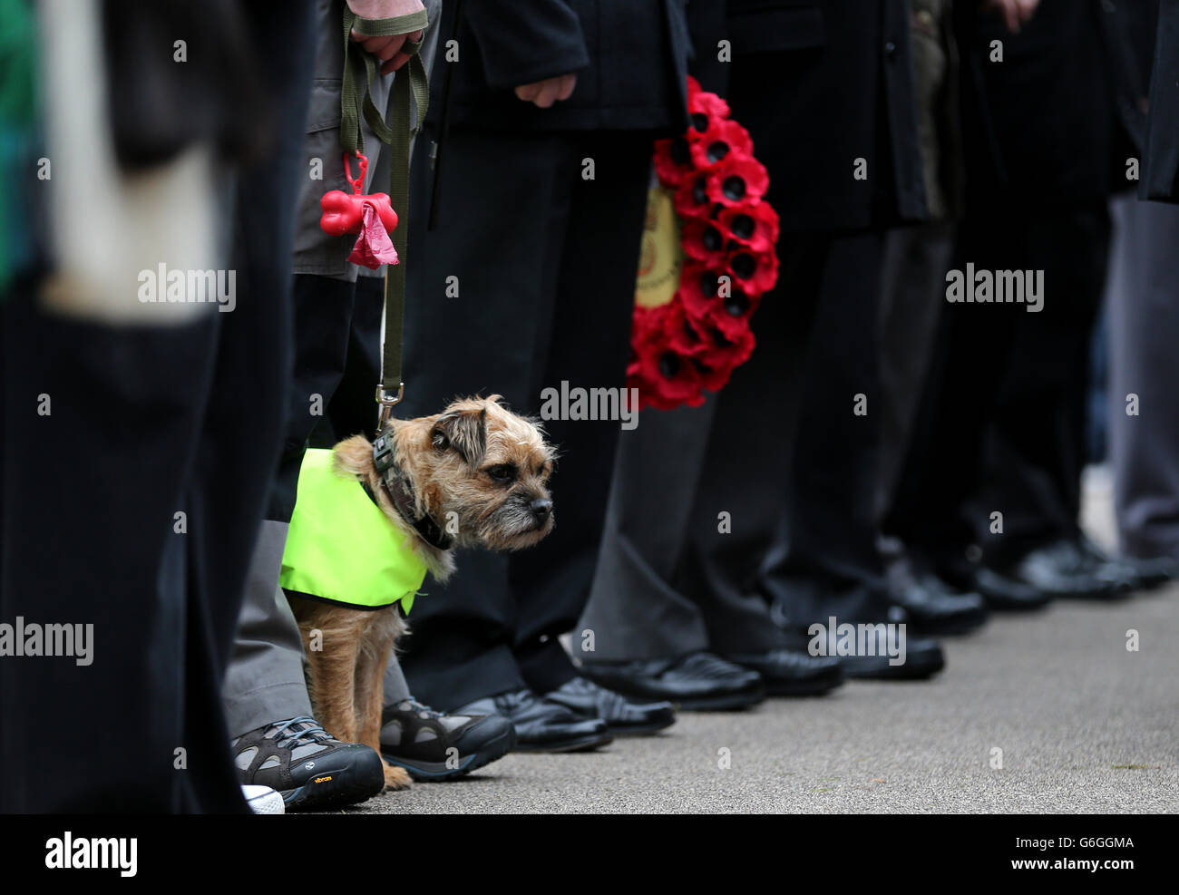 Service de dévouement dans le jardin du souvenir - Glasgow Banque D'Images