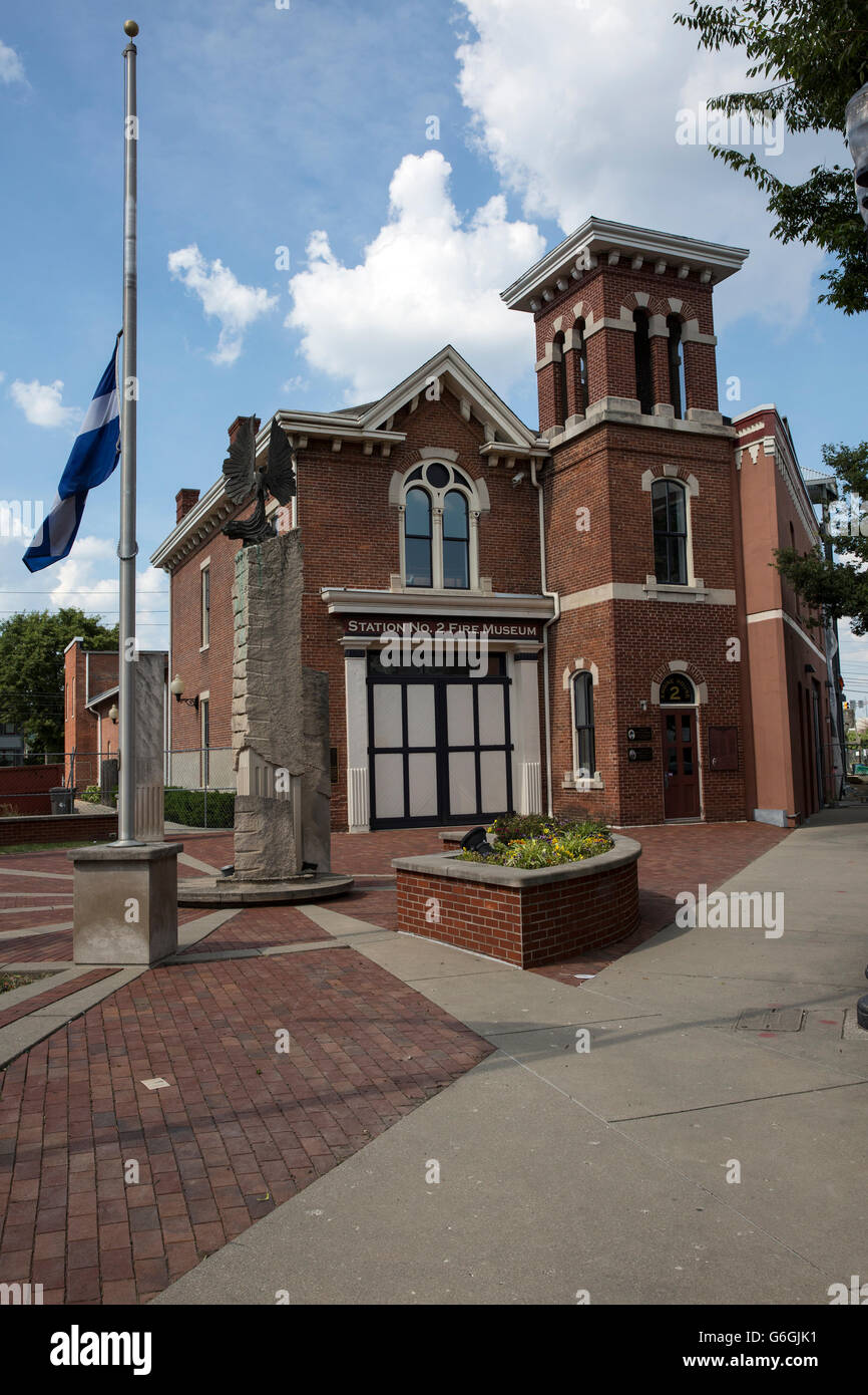 Indianapolis Fire Museum building. Banque D'Images