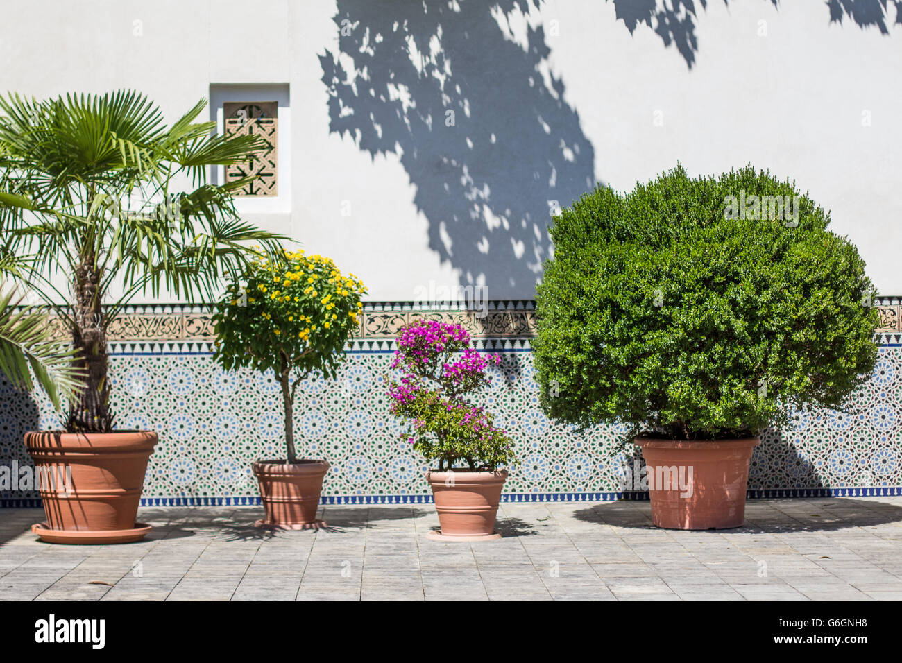 Le jardin oriental dans les jardins du monde ( Gaerten der Welt) à Berlin, Allemagne. Banque D'Images