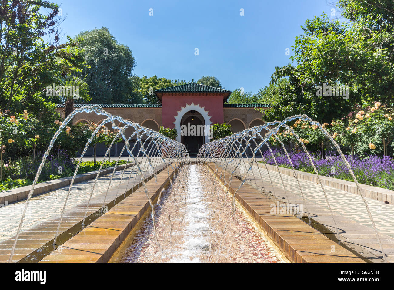 Berlin, Allemagne - le 23 juin 2016 ; le Jardin Oriental dans les jardins du monde ( Gaerten der Welt) à Berlin, Allemagne. Banque D'Images