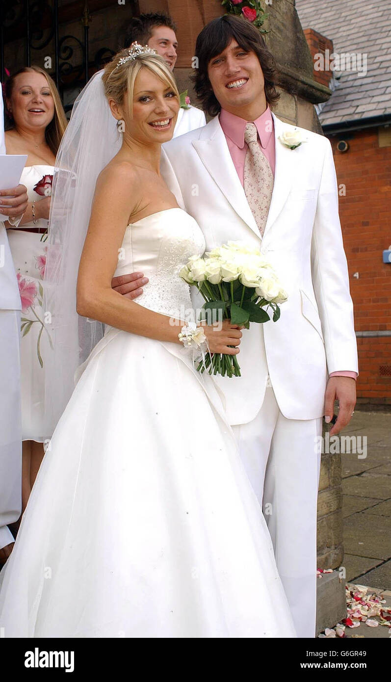 Mariage - VERNON Kay & TESS DALY Banque D'Images