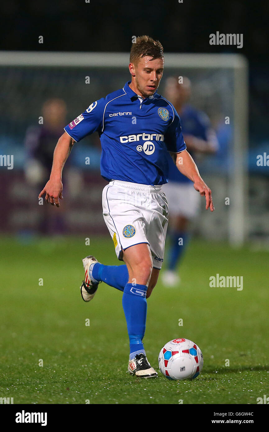 Football - Skrill football Conference - Macclesfield Town v Southport - Moss Rose. Jack Mackreth, ville de Macclesfield. Banque D'Images