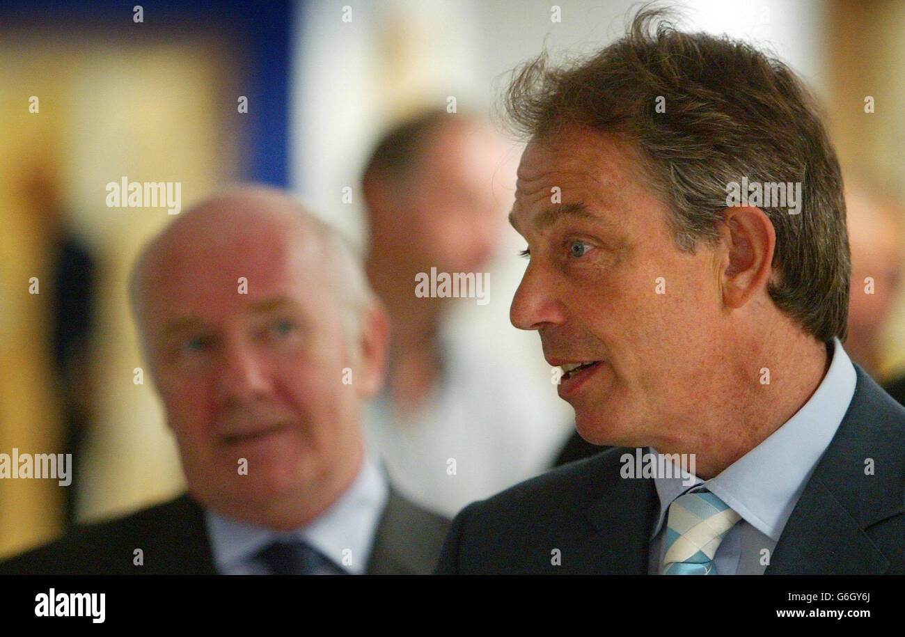 Tony Blair - King's College Hospital. Banque D'Images