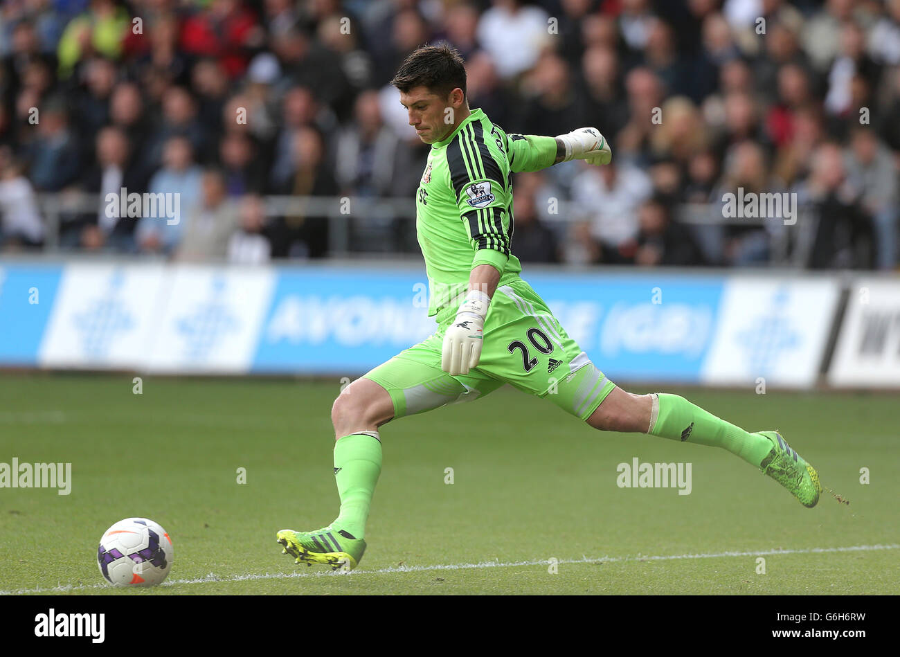 Football - Barclays Premier League - Swansea City / Sunderland - Liberty Stadium. Keiren Westwood, gardien de but de Sunderland Banque D'Images