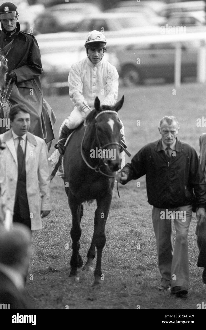 Les courses de chevaux - Coronation Cup winner - Triptyque - Epsom Banque D'Images
