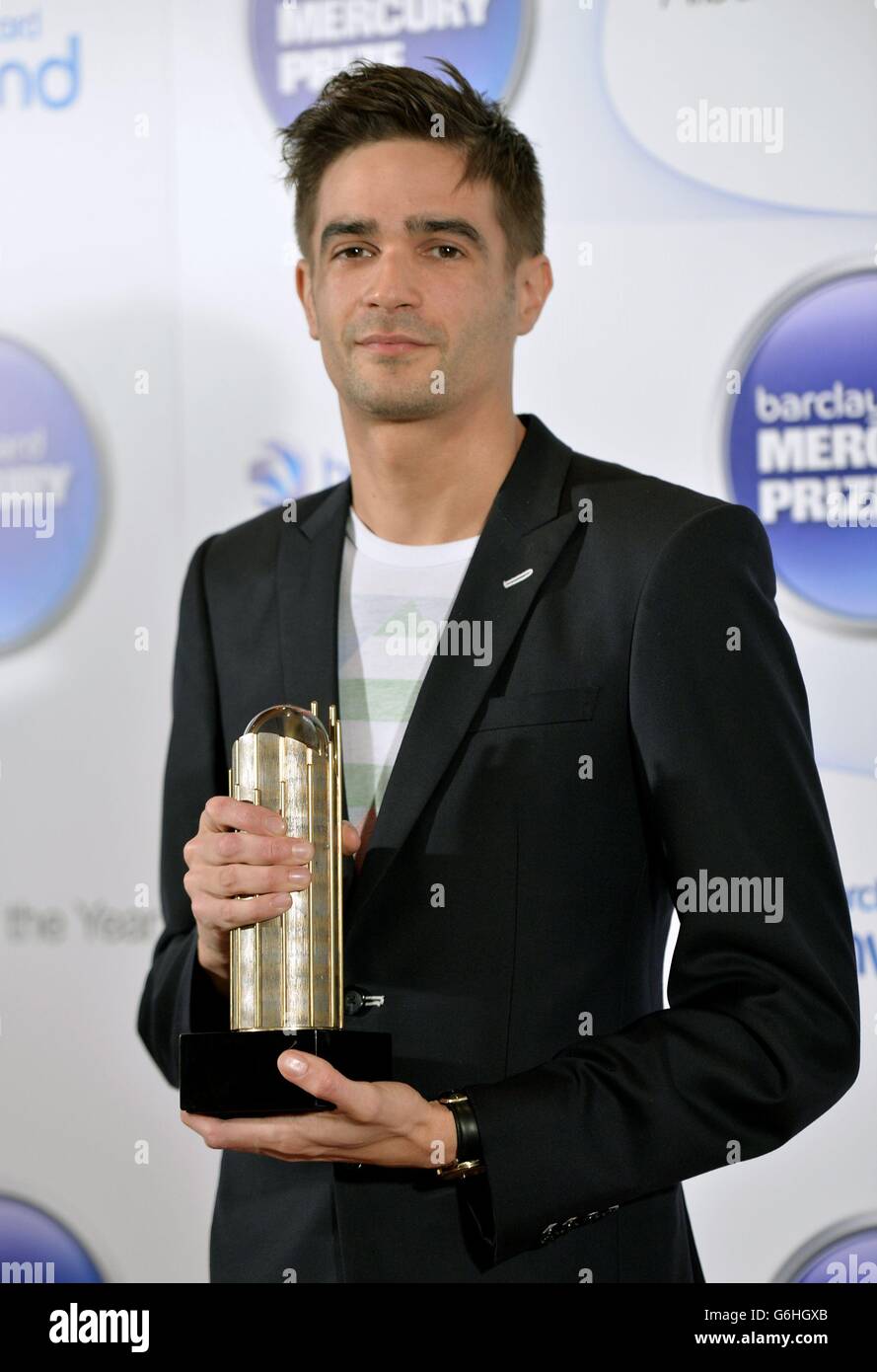 Jon Hopkins arrive à la cérémonie du Prix de la musique au mercure Barclaycard à la Roundhouse, Camden. Banque D'Images