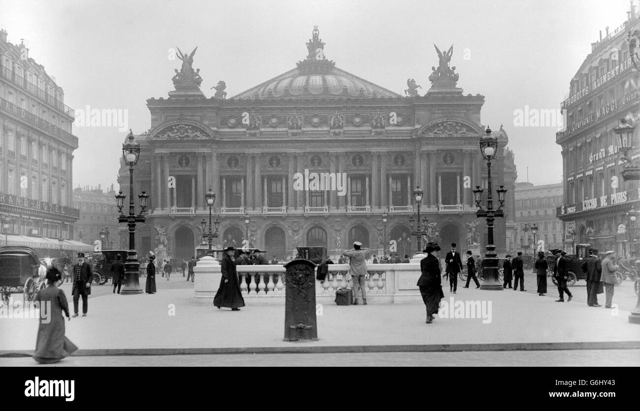 Paris, Opéra.1912..Paris, Opéra.1912. Banque D'Images