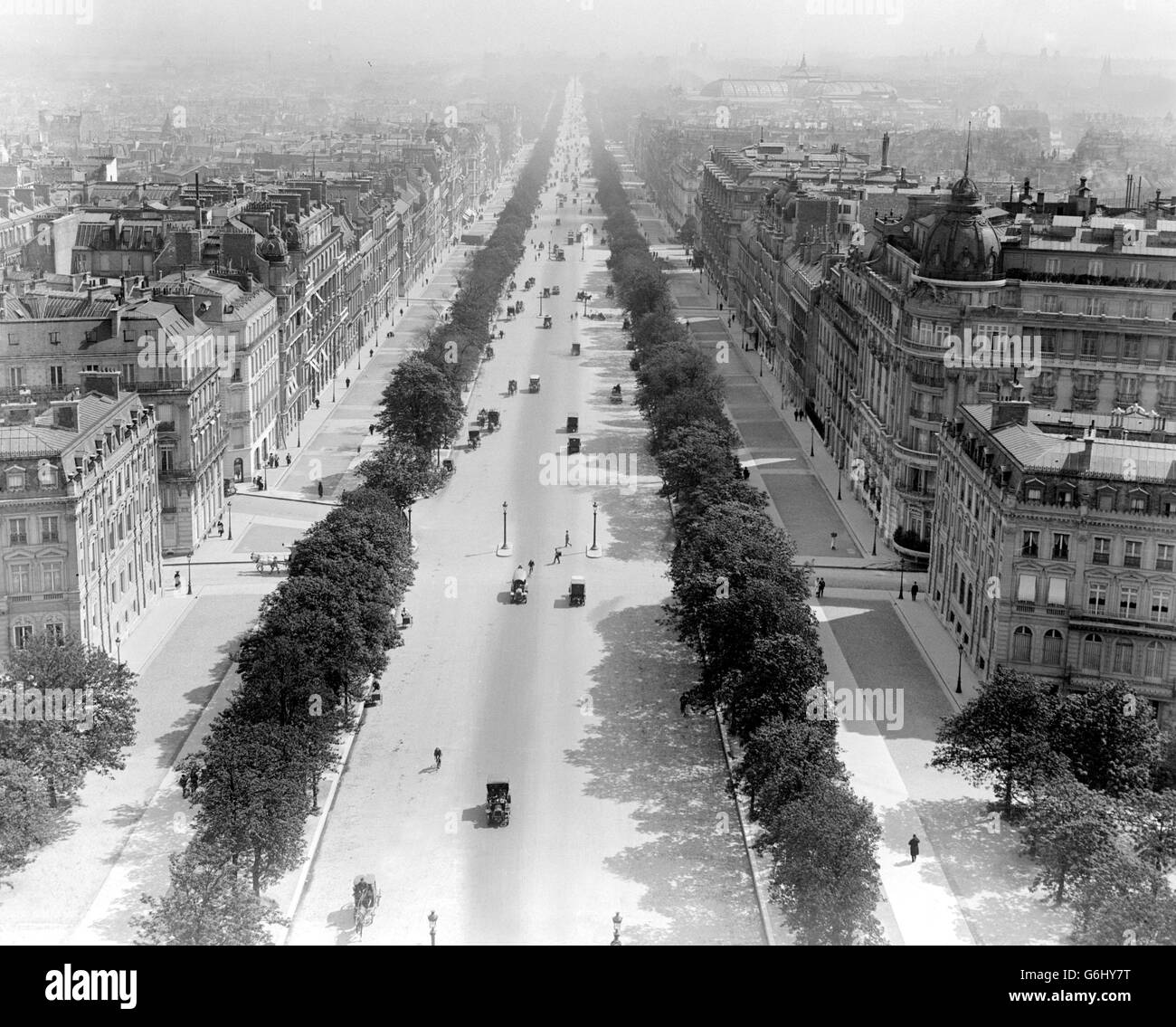 Paris, les champs d'Elysées. 1912. Banque D'Images