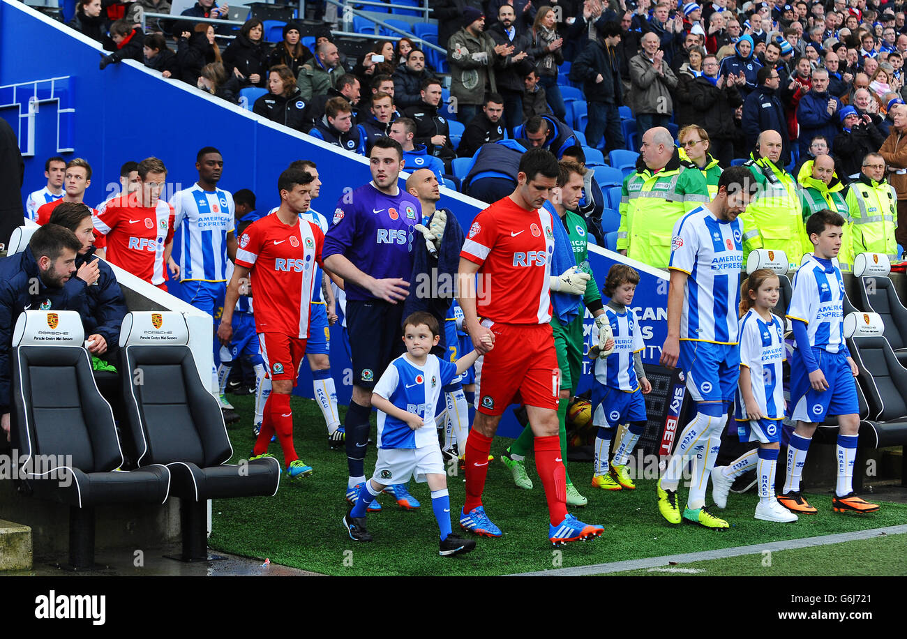 Soccer - Sky Bet Football Championship - Brighton et Hove Albion v Blackburn Rovers - AMEX Stadium Banque D'Images