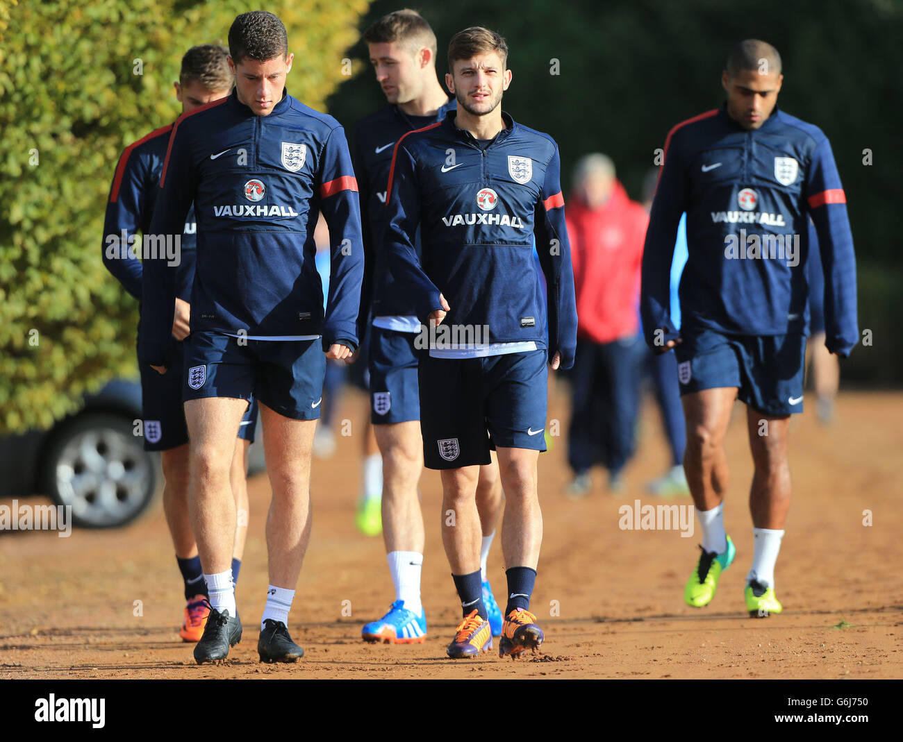 Football - match amical - Angleterre v Chili - France Session de formation - London Colney Banque D'Images