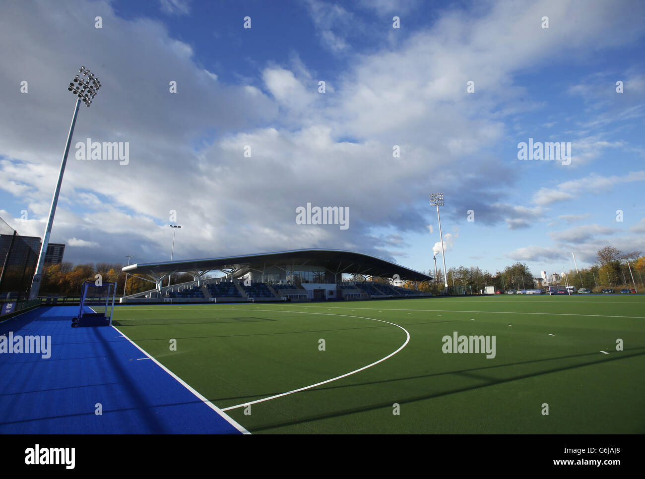 Le Centre national de hockey de Glasgow, l'un des sites des Jeux du Commonwealth de 2014 à Glasgow. Banque D'Images