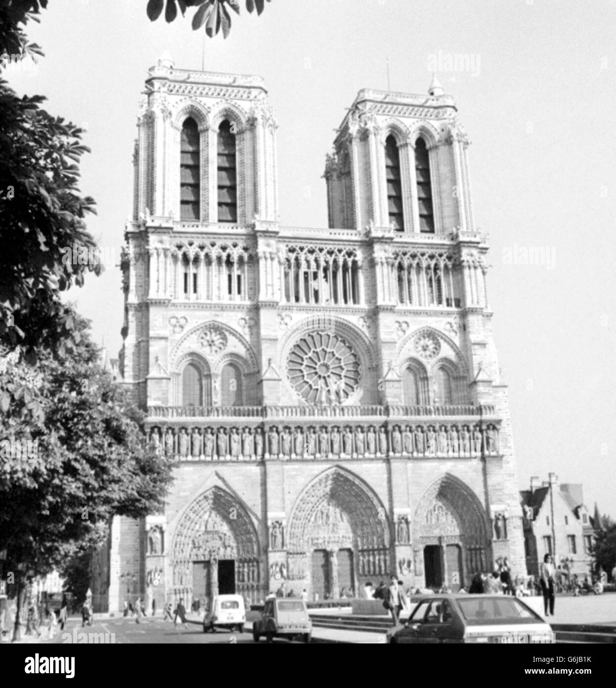 La Cathédrale Notre Dame, Paris. Banque D'Images