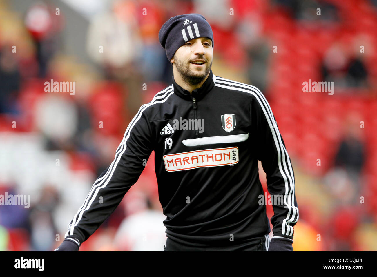 Football - Barclays Premier League - Liverpool / Fulham - Anfield. Adel Taarabt, Fulham Banque D'Images