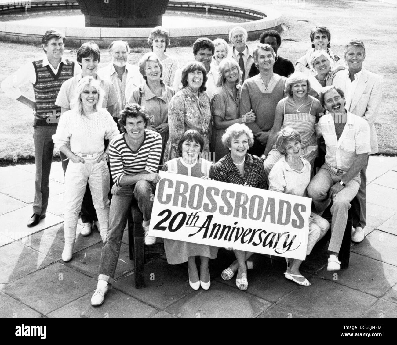 Télévision - ITV - Crossroads - 20e anniversaire - Londres Banque D'Images