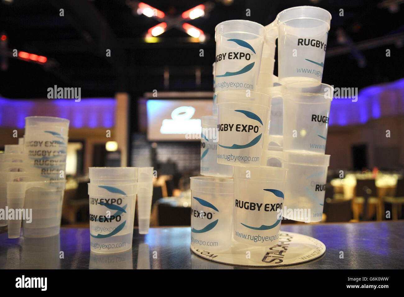 Rugby Expo 2013 - première journée - Stade de Twickenham. Atmosphère au Rugby Expo 2013 à Twickenham. Banque D'Images