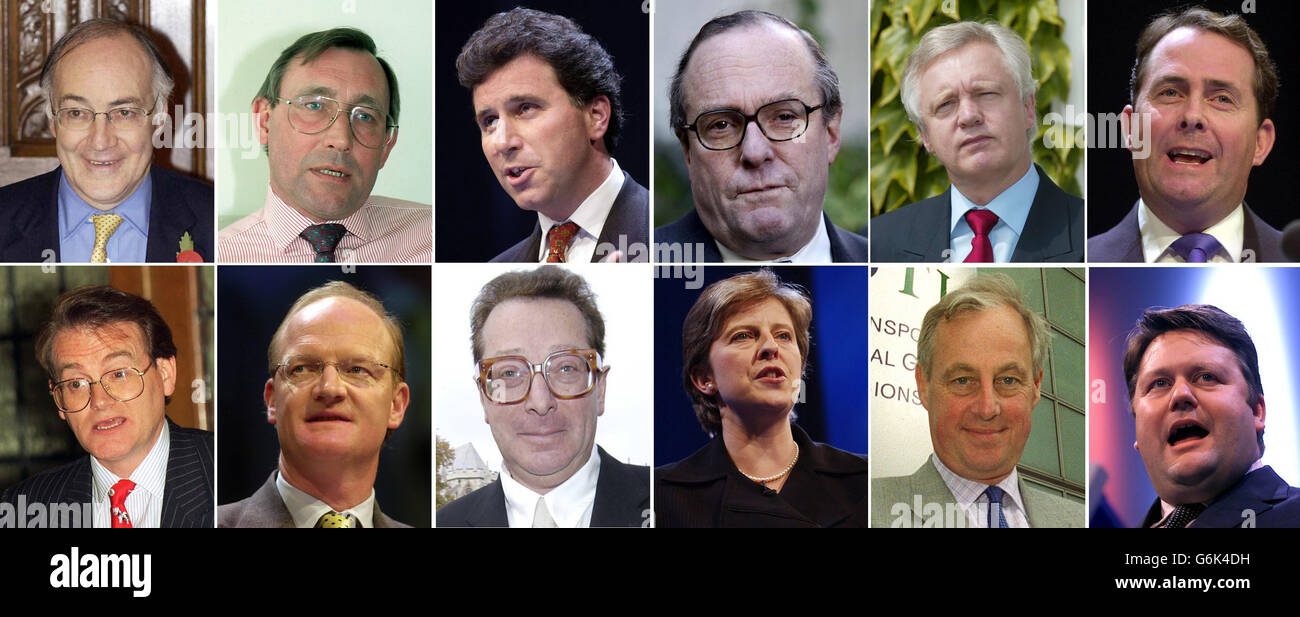 Cabinet fantôme du Parti conservateur Banque D'Images