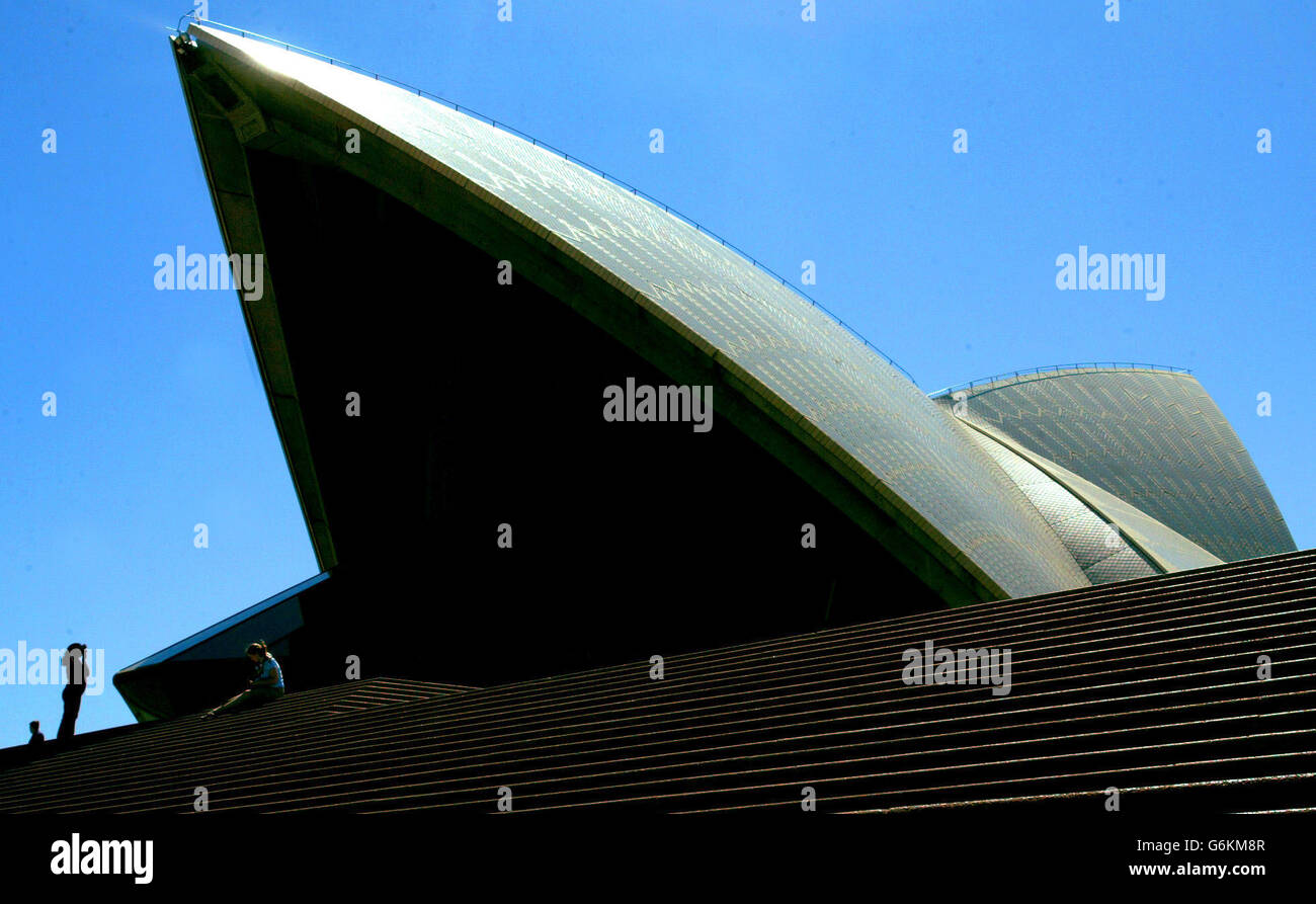 Opéra de Sydney. Vue générale de l'opéra de Sydney. Banque D'Images