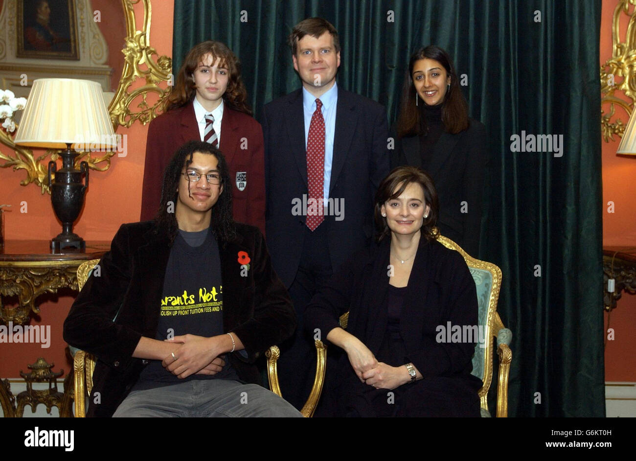 Cherie Blair Tea Party Banque D'Images