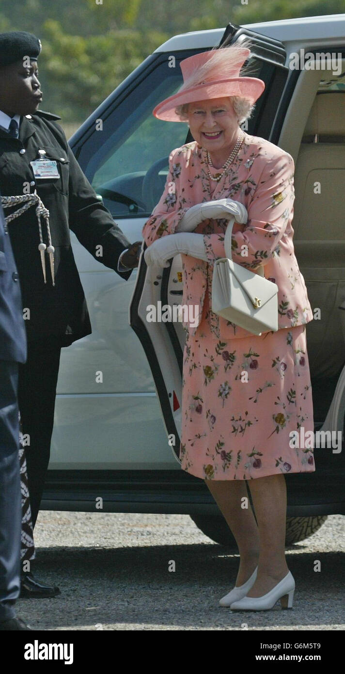 Image - La reine Elizabeth II visite au Nigéria Banque D'Images