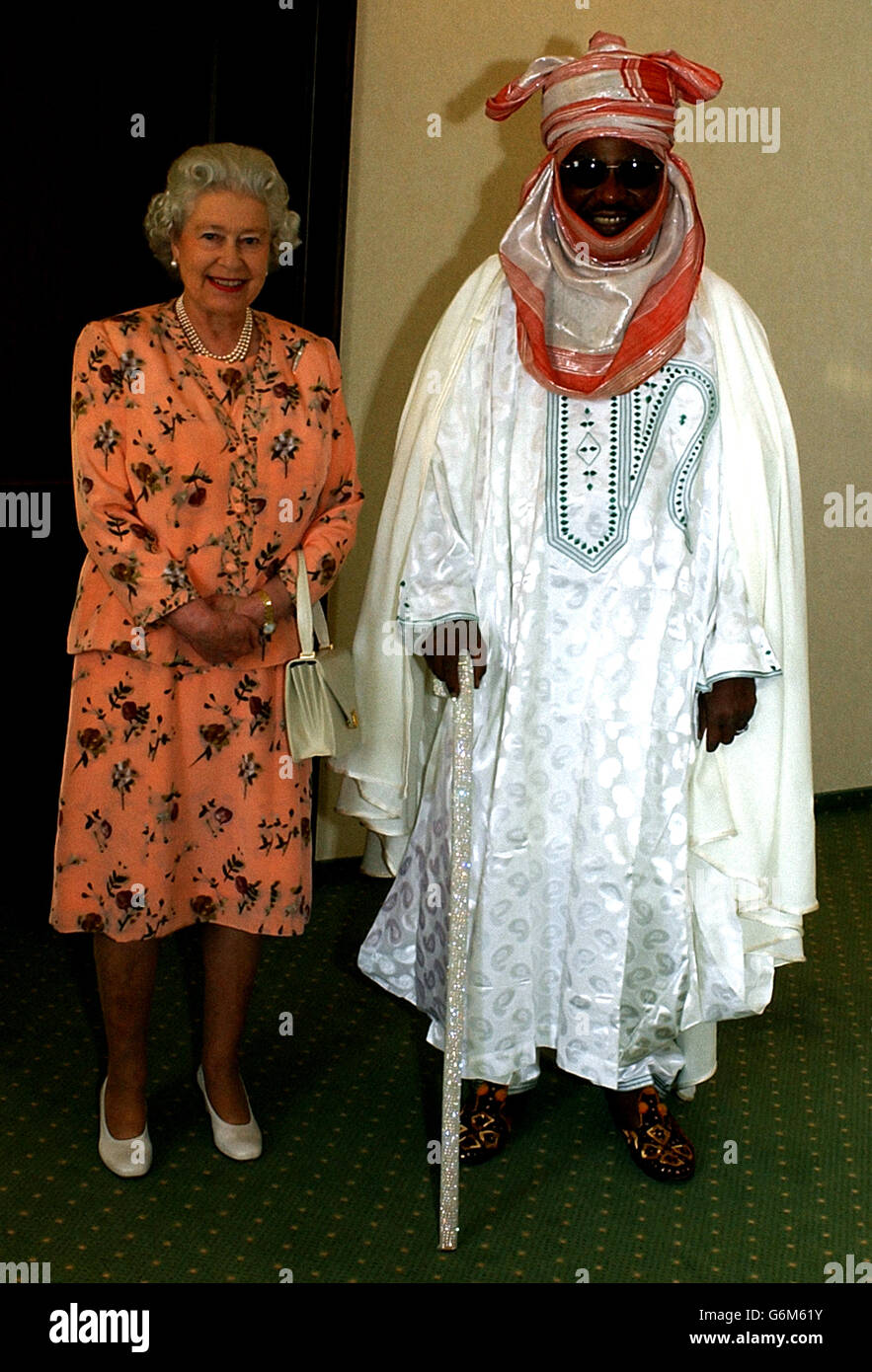 Image - La reine Elizabeth II visite au Nigéria Banque D'Images