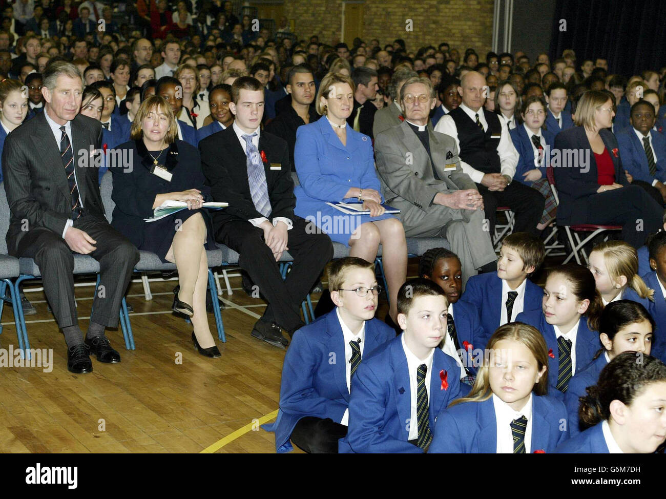 Prince de Galles visite Bacon's College Banque D'Images