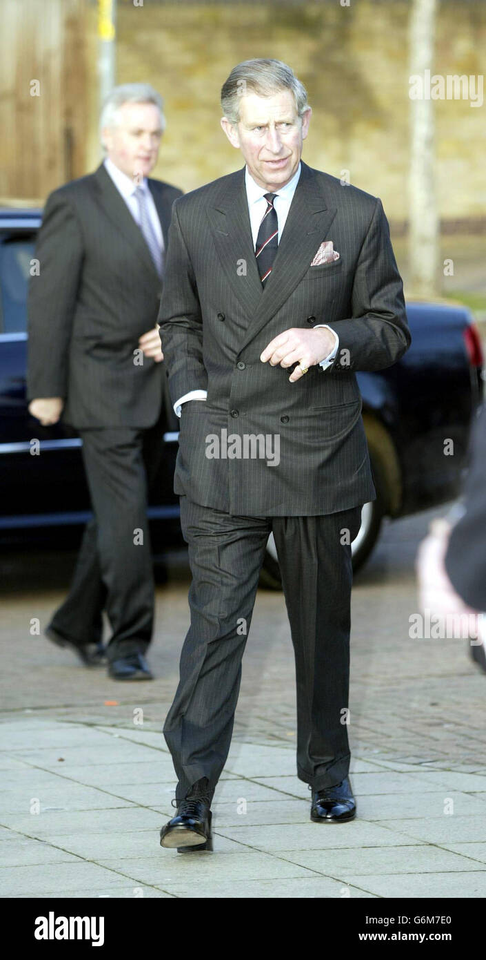 Prince de Galles visite Bacon's College Banque D'Images