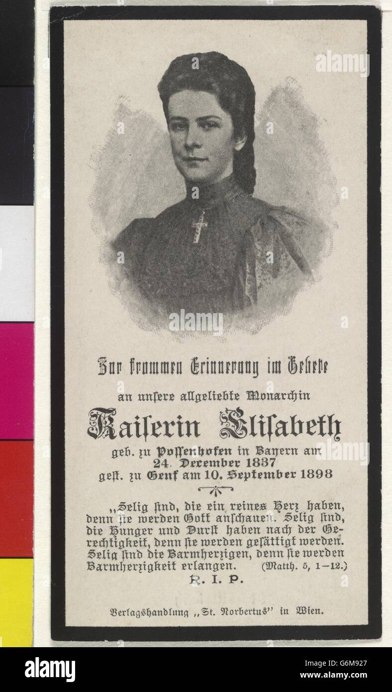 Elisabeth, Kaiserin von Österreich Banque D'Images