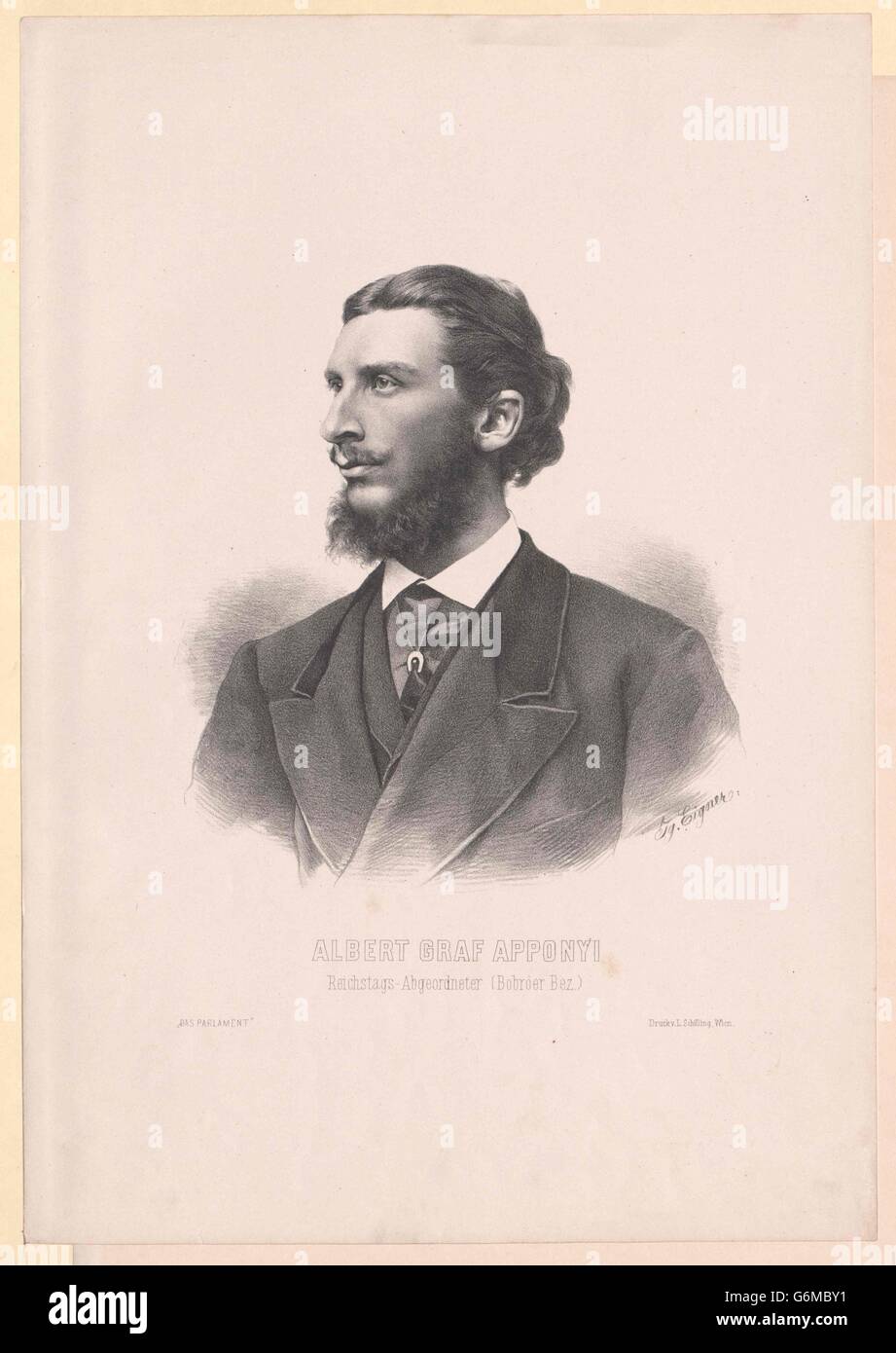 Apponyi-Nagy-Appony, Albert Graf Banque D'Images
