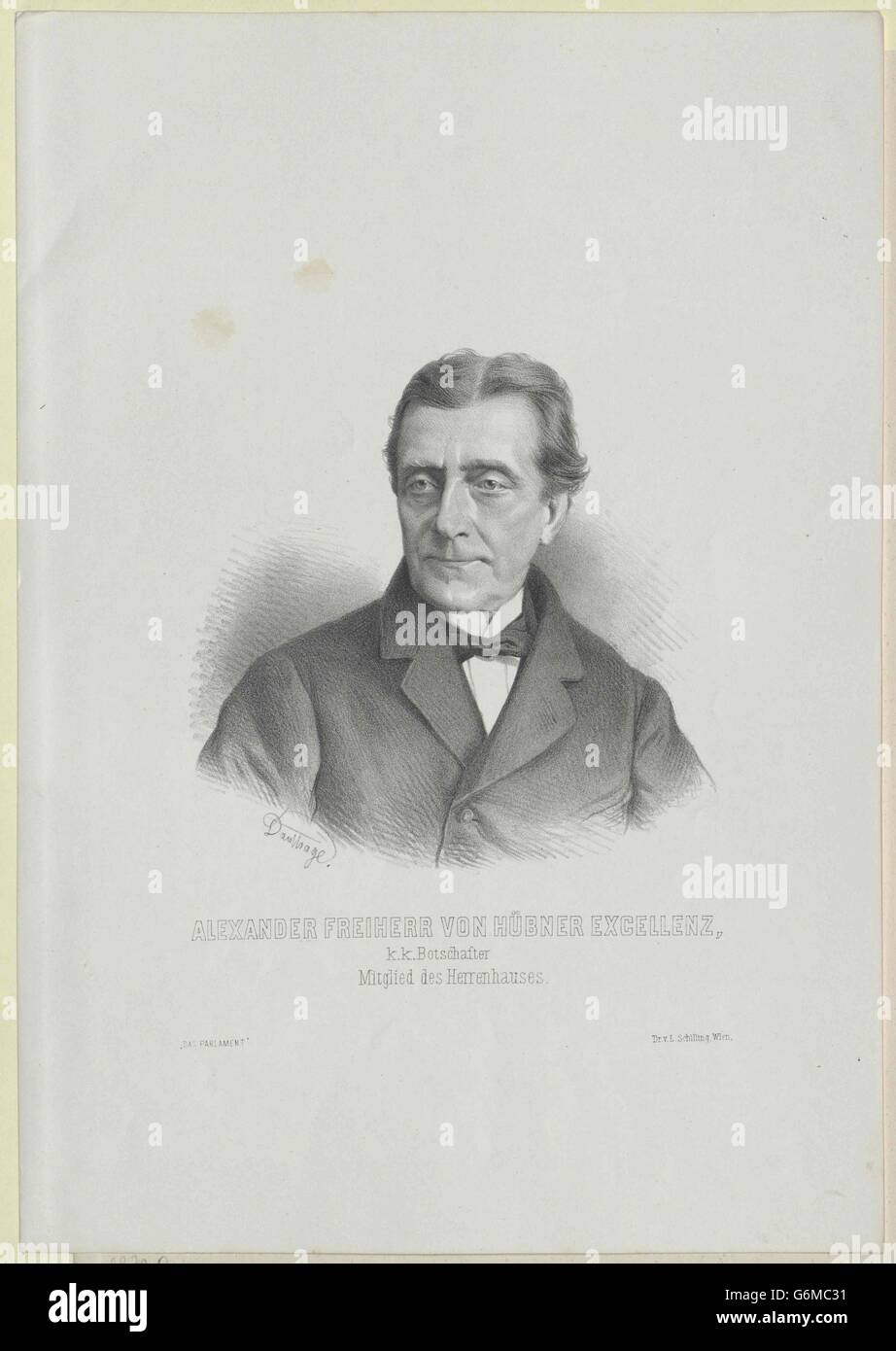 Hübner, Alexander Graf Banque D'Images