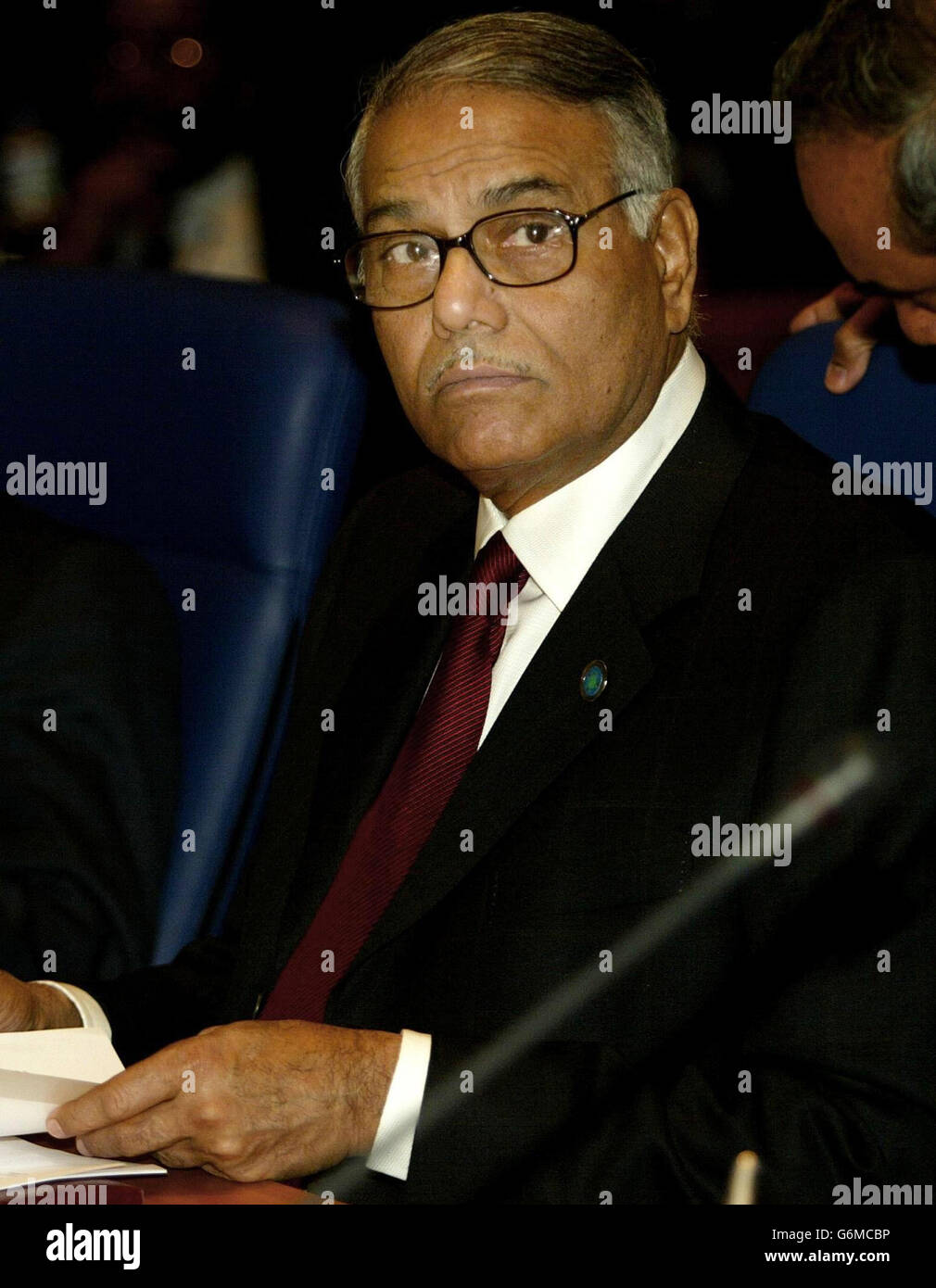 Yashwant Sinha Sommet du Commonwealth Banque D'Images