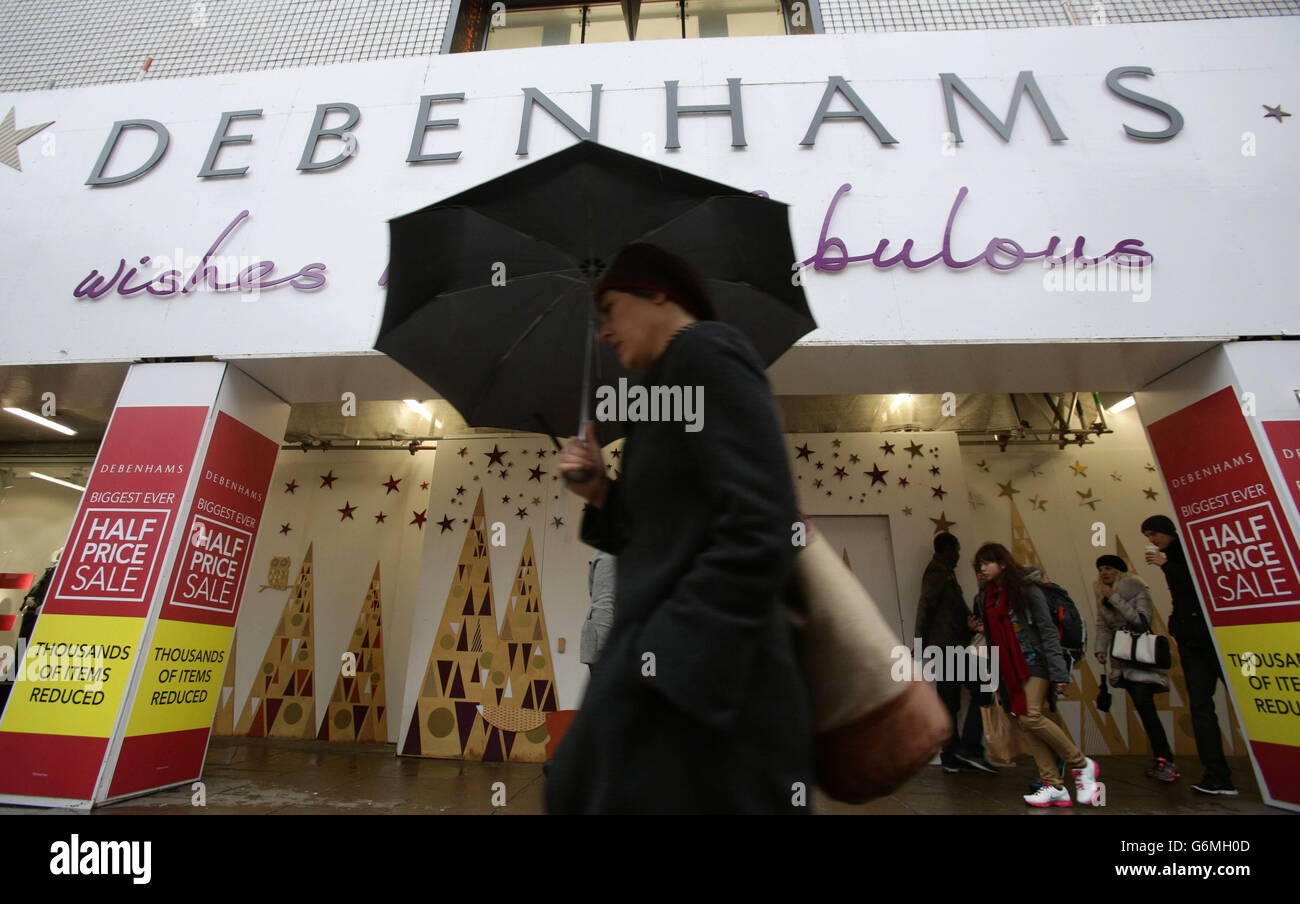 Debenhams échoue pour tenter shoppers Banque D'Images