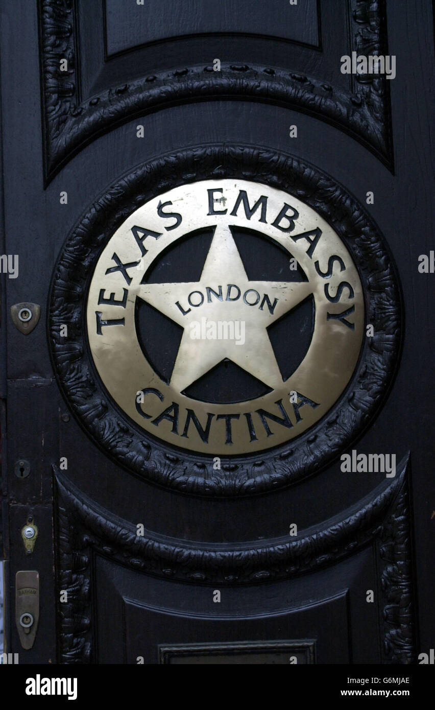 Ambassade du Texas Cantina.L'ambassade du Texas Cantina à Londres. Banque D'Images