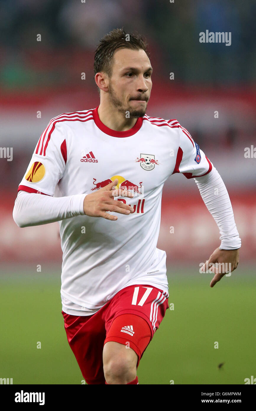 Football - UEFA Europa League - Groupe C - Red Bull Salzburg / Esbjerg - Red Bull Arena. Andreas Ulmer, Red Bull Salzburg Banque D'Images