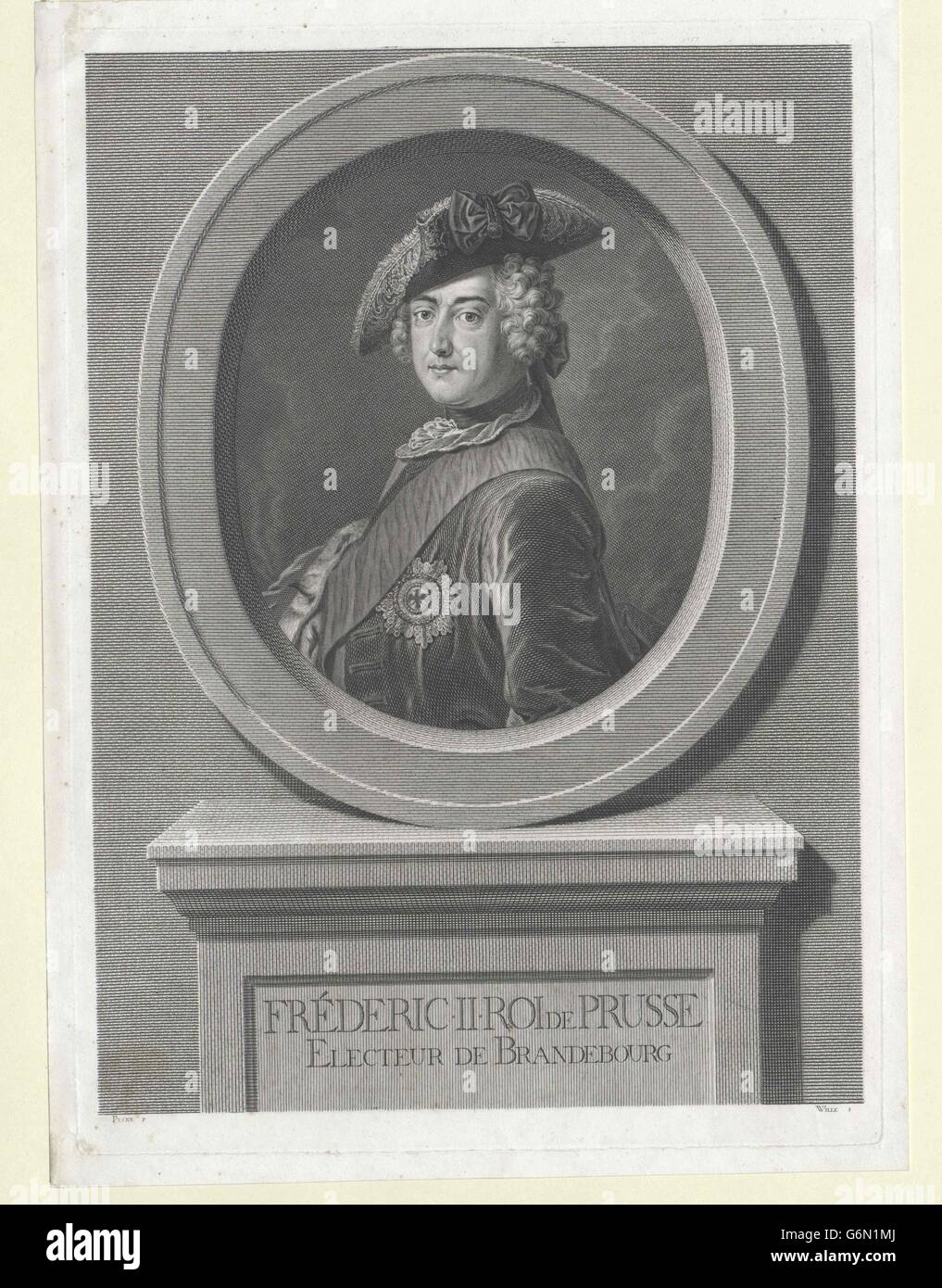Friedrich II., König von Preussen Banque D'Images