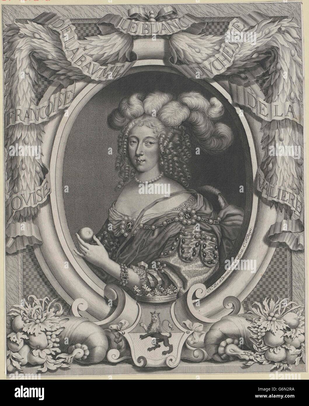 Lavallière, Louise Duchesse de Banque D'Images