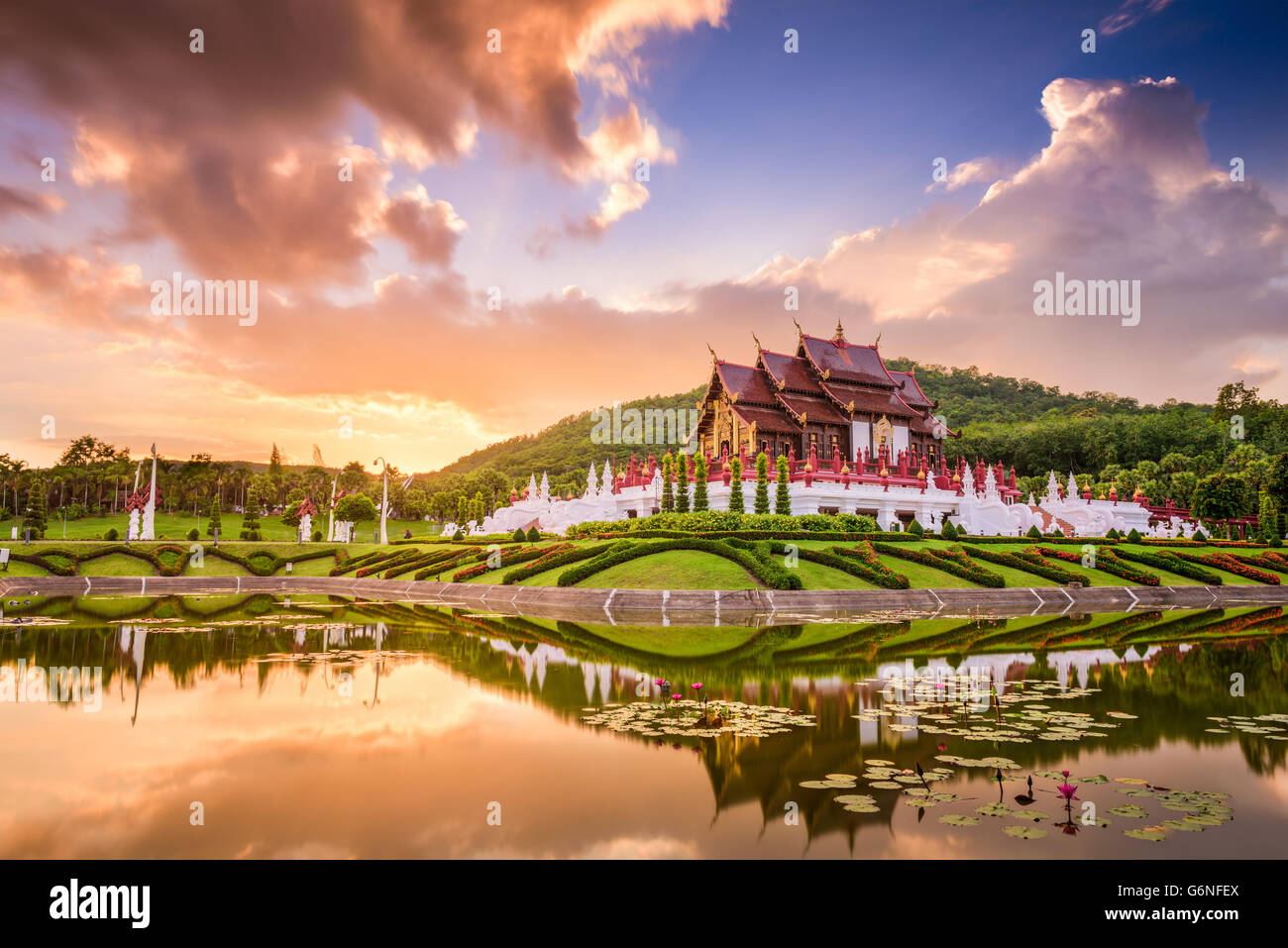 Chiang Mai, Thaïlande au Royal Flora Ratchaphruek Park. Banque D'Images