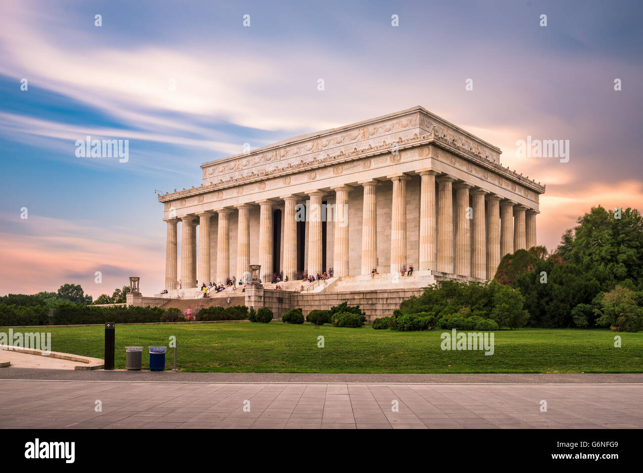 Le Lincoln Memorial à Washington DC, USA. Banque D'Images