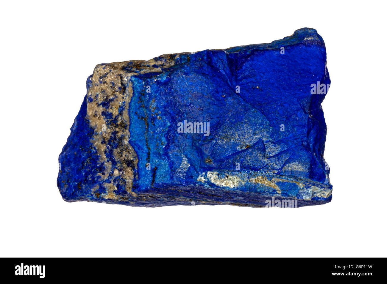 Le lapis-lazuli est une roche dont l'élément minéral le plus important est la lazurite (25  % à 40  %), l'Afghanistan, silicate minéral, Banque D'Images