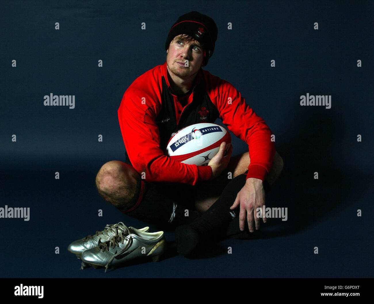 Le pays de Galles accueille Shane Williams lors du lancement du championnat RBS 6 Nations au centre des congrès du centre de Londres. Le tournoi commence le samedi 14 février. Banque D'Images
