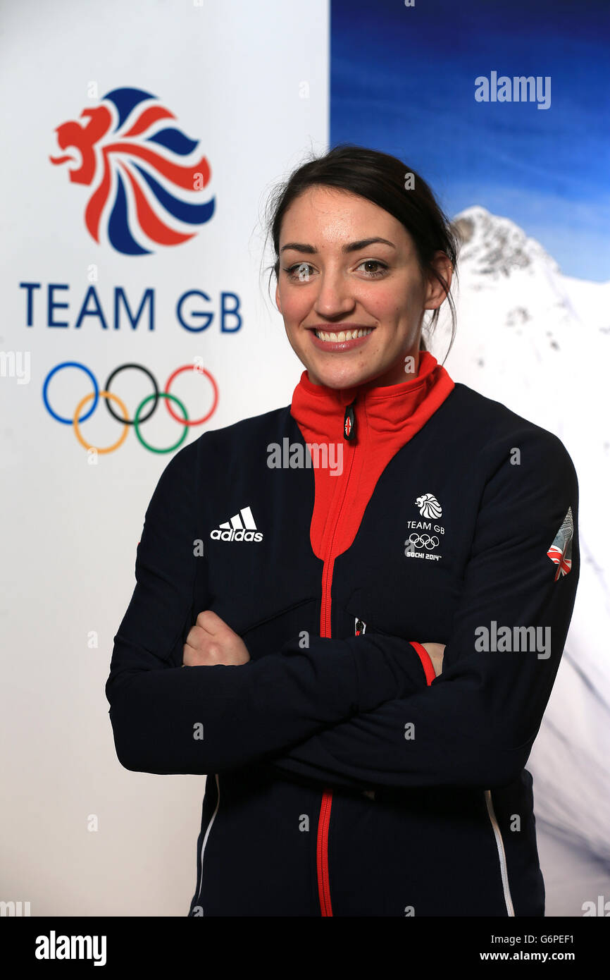 Membre de l'équipe olympique d'hiver de Grande-Bretagne, patineuse de  vitesse sur piste courte, Charlotte Gilmartin, pendant la séance de kitting  de Grande-Bretagne au centre adidas, Stockport Photo Stock - Alamy