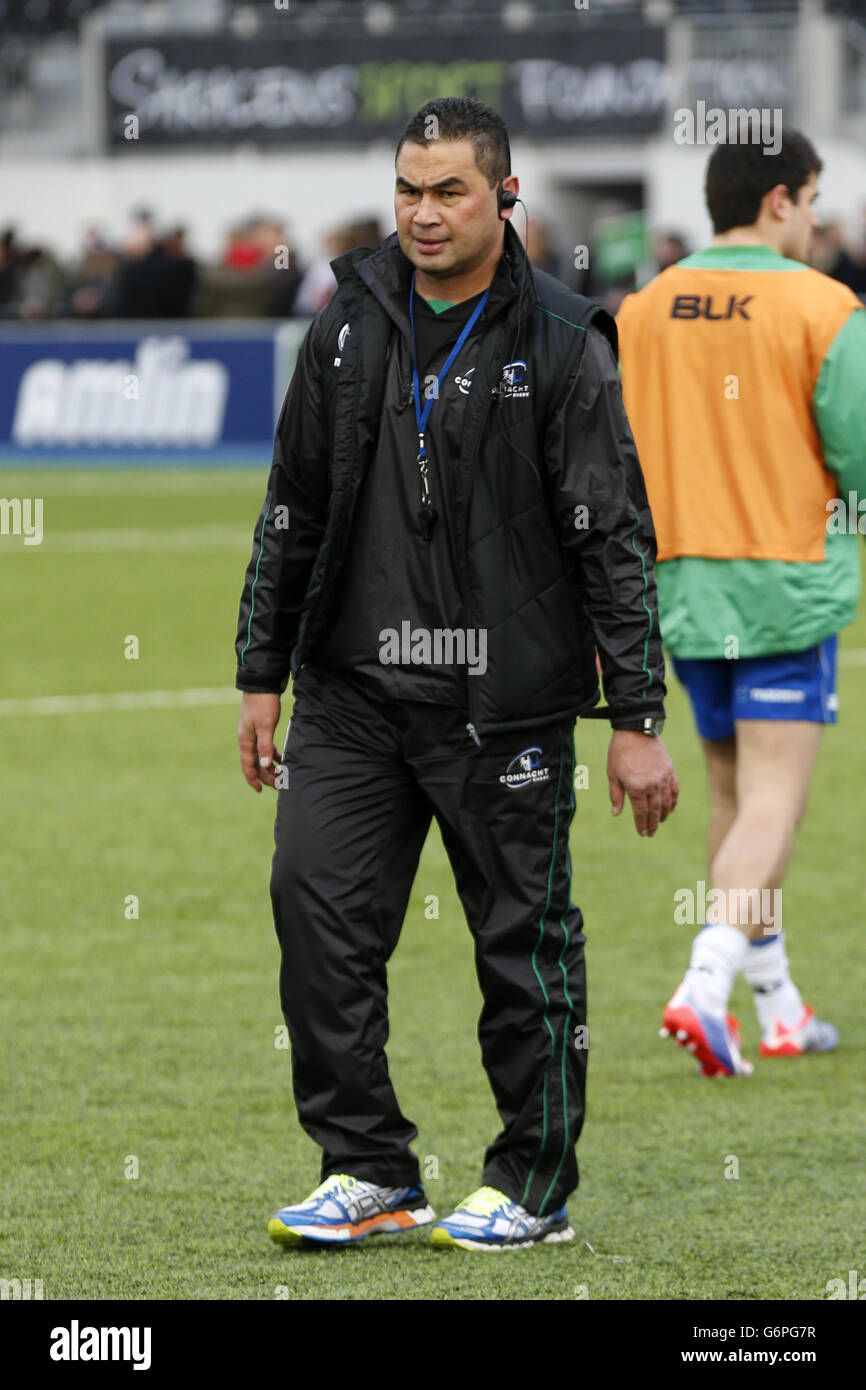 Pat Lam, entraîneur-chef du Connacht, avant le match de la Heineken Cup, Pool Three à Barnett Copthall, Londres. Banque D'Images