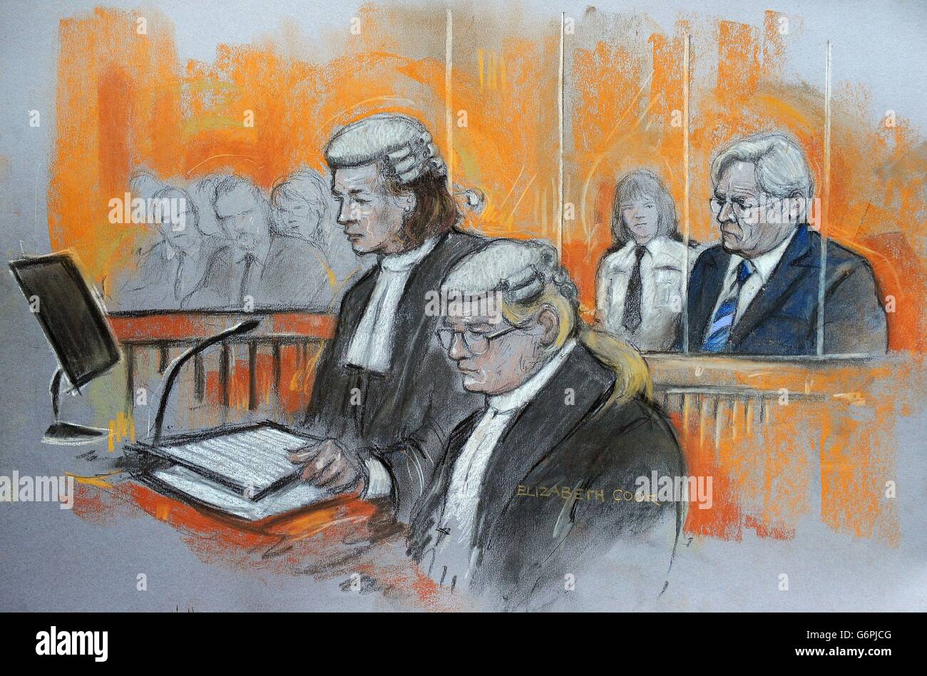 Bill Roache affaire judiciaire Banque D'Images