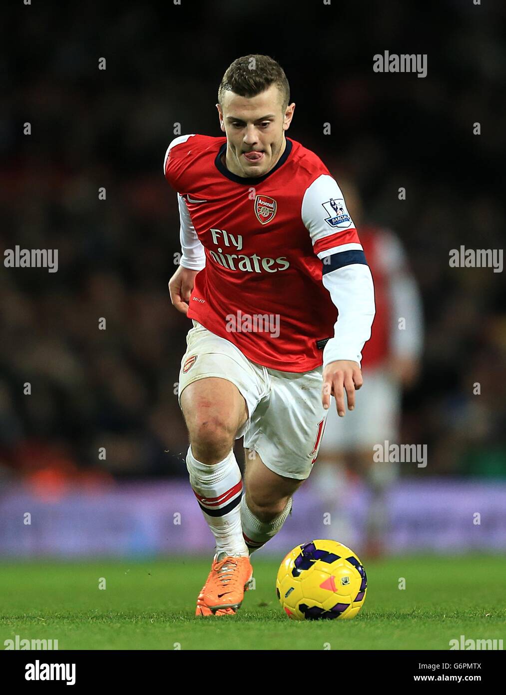 Football - Barclays Premier League - Arsenal / Fulham - Emirates Stadium. Jack Wilshere, Arsenal Banque D'Images