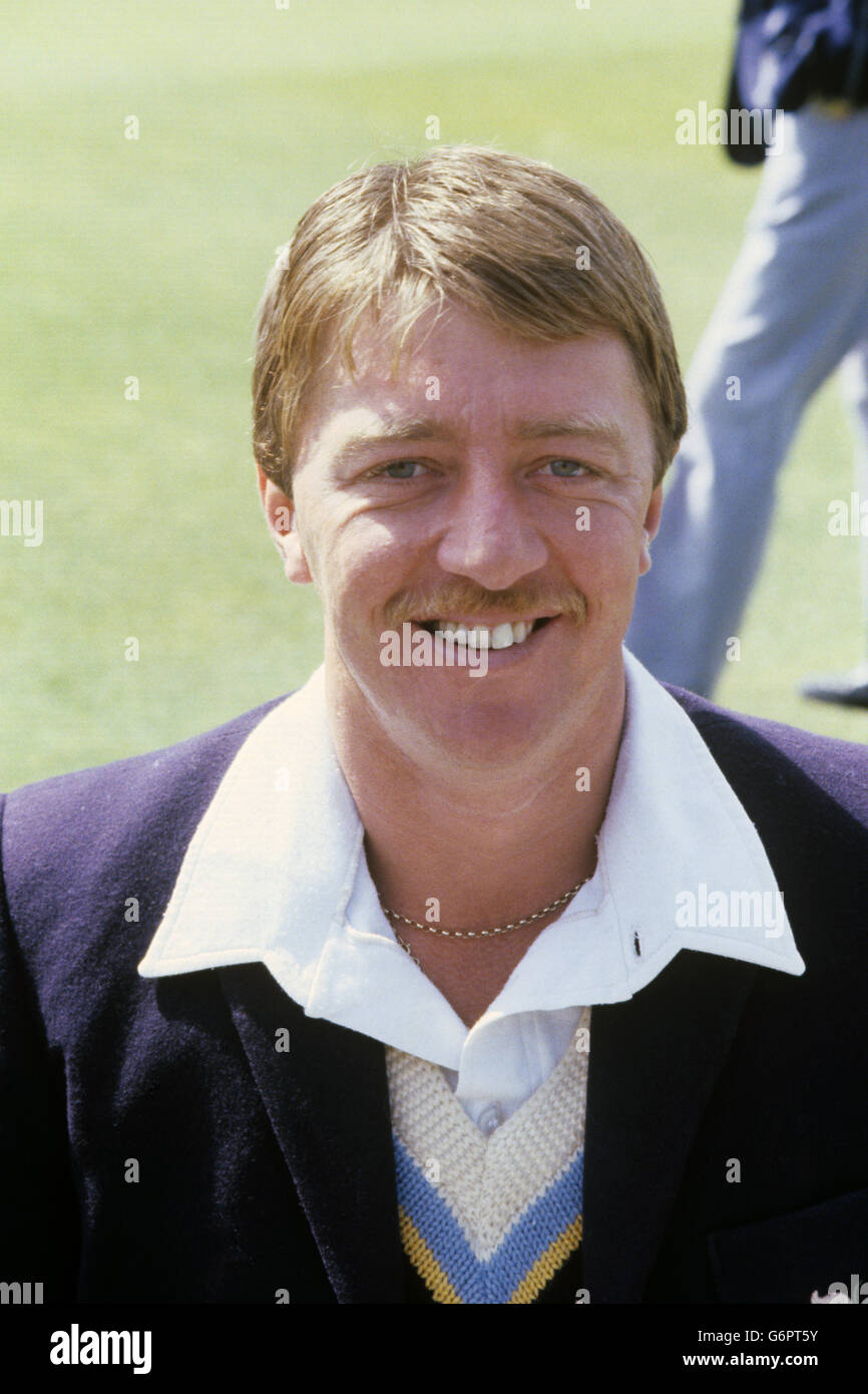 Cricket - Yorkshire CCC Photocall - 1981 - Headingley, Leeds. Graham Stevenson du Yorkshire Banque D'Images