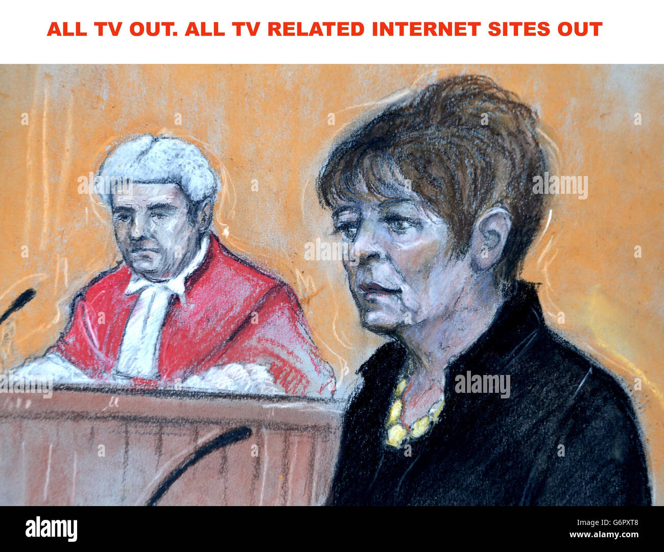 Bill Roache affaire judiciaire Banque D'Images